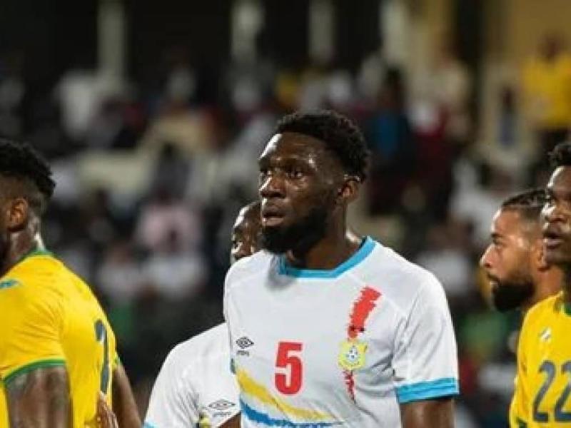 Dylan Batubinsika lors de l'affiche Gabon-RDC à Franceville. [Photo d'illustration]