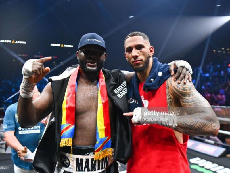 Tony Yoka à gauche du boxeur congolais Martin Bakole à Paris Bercy. [Photo d'illustration]