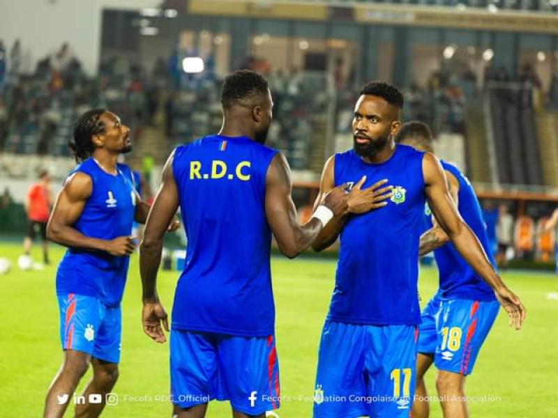 Les Léopards de la RDC à l'échauffement d'avant-match. [Photo d'illustration]