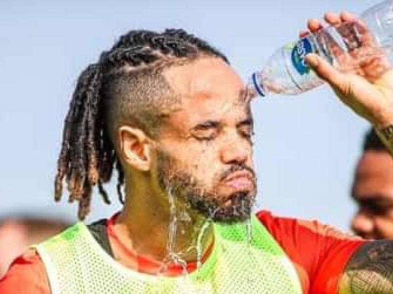 Théo Bongonda lors d'une séance d'entraînement à Abou Dhabi. [Photo d'illustration]