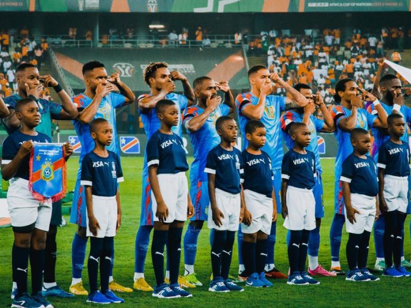 Les léopards de la RDC lors du match 