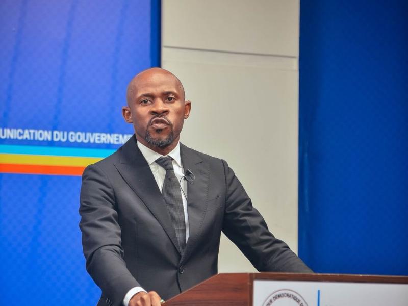 Le ministre de la communication Patrick Muyaya