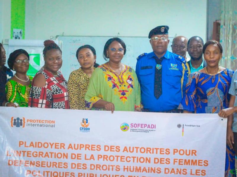 Les participants au plaidoyer