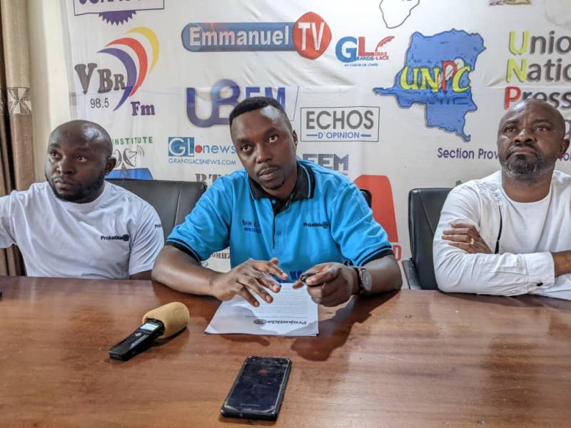L'organisation Projusticia dans un point de presse à Goma [photo d'illustration].