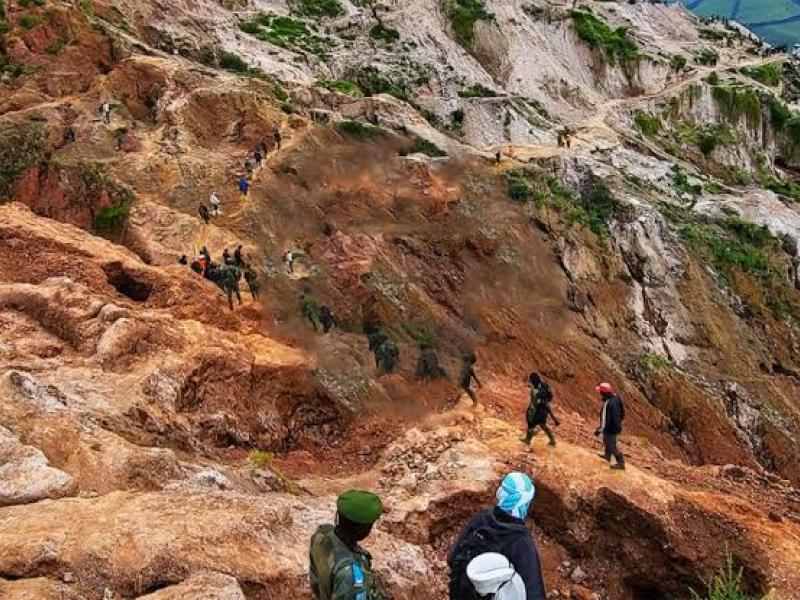 Site minier de Rubaya, à Masisi, dans le Nord Kivu