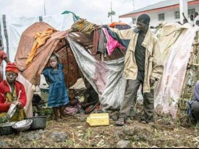 La vie des populations ayant fui la guerre du M23 au Nord-Kivu.