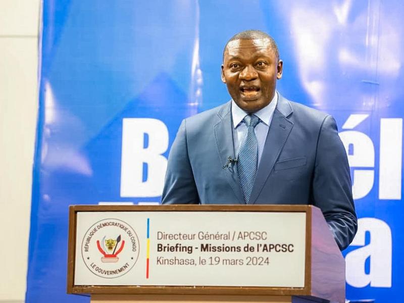 Le DG de l'APCSC Freddy Yodi Shembo