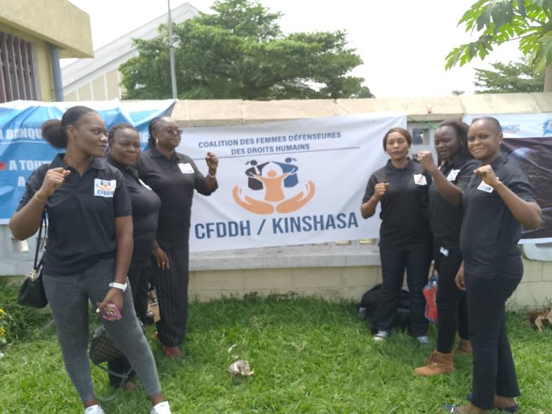 Quelques femmes, membres de la CFDDH/ Kinshasa