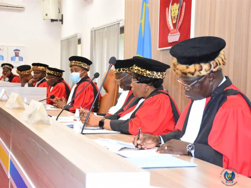 Une vue des juges de la Cour constitutionnelle