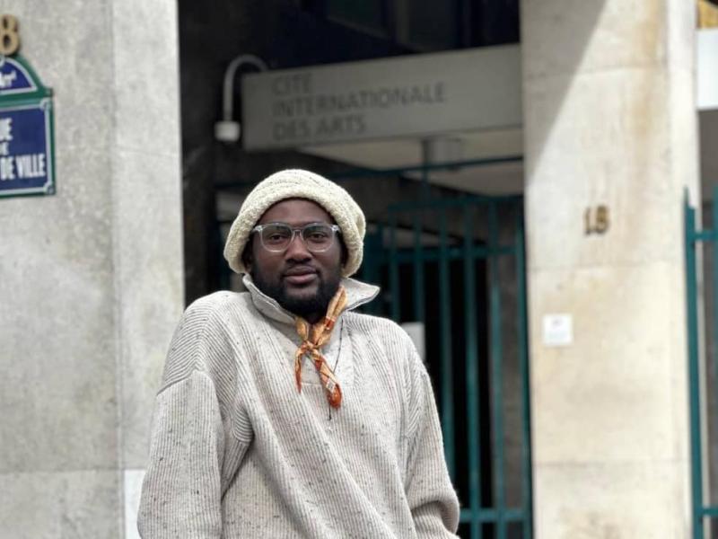 L'artiste visuel Magloire Mpaka.