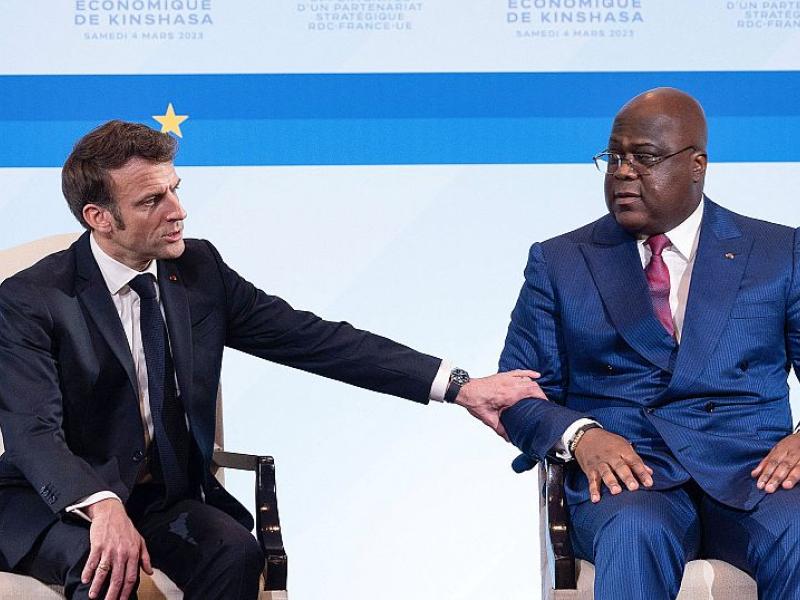 Emmanuel Macron et Félix Tshisekedi [Photo d'illustration]