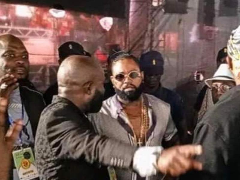 Ferré Gola lors de son méga concert au stade Alphonse Masamba Débat de Brazzaville. [Photo d'illustration]