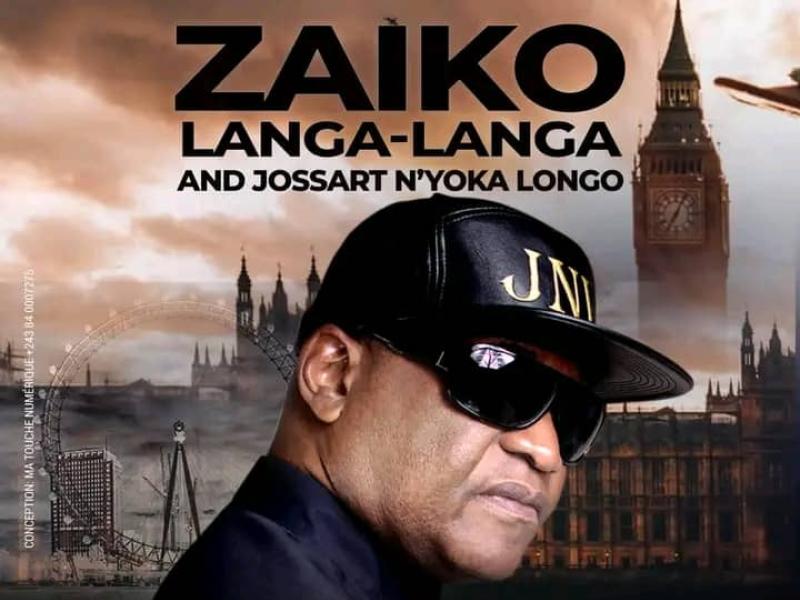 L'affiche d'annonce du concert de Zaïko Langa Langa nouvelle formule de Jossart Nyoka Longo à Londres