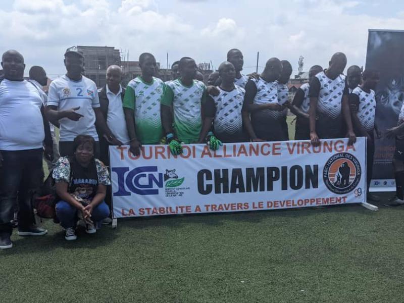 L'équipe du gouvernorat du Nord-Kivu sacrée championne du tournoi Alliance Virunga organisé par l'ICCN