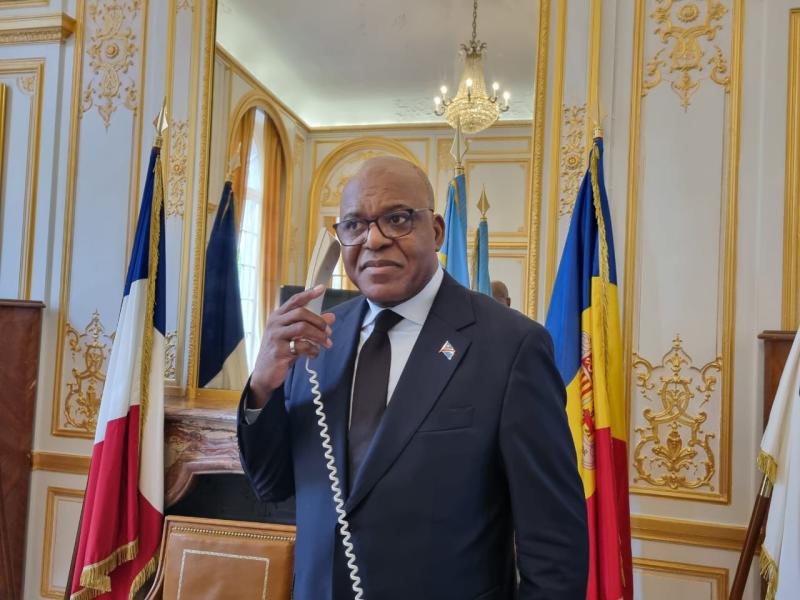 Émile Ngoyi Kasongo, ambassadeur de la RDC en France.