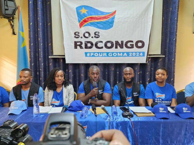 Le réseau SOS RD-CONGO lors d'une conférence de presse[photo d'illustration]