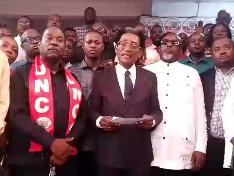 Les membres du causus UNC Kongo central