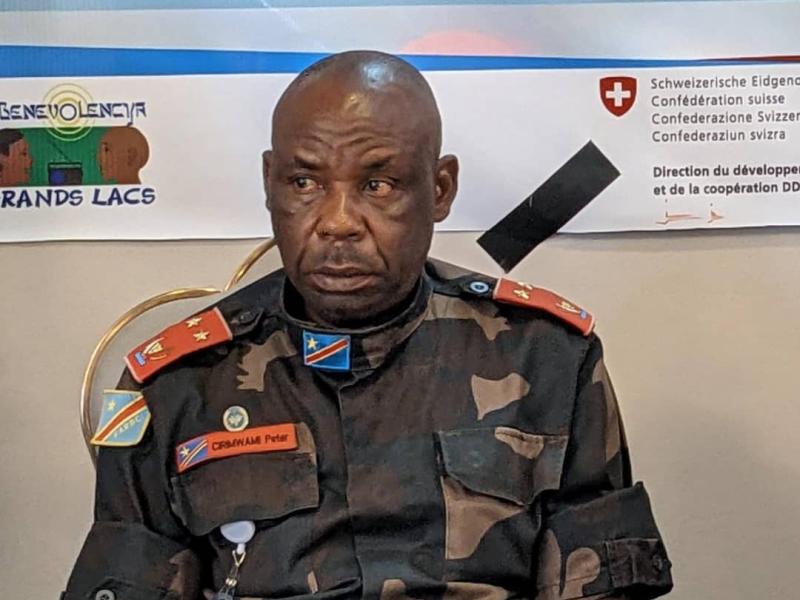 Le général-major Cirimwami Nkuba Peter, gouverneur militaire ad intérim de la province du Nord-Kivu