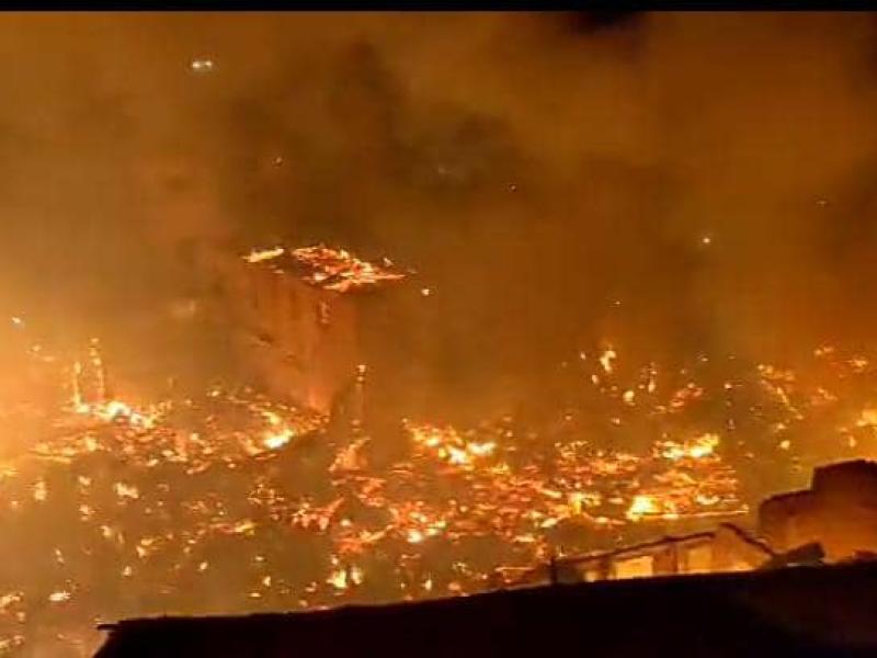 Incendie déclaré ce dimanche 09 juin 2024 au quartier Nyamugo, fans la ville de Bukavu