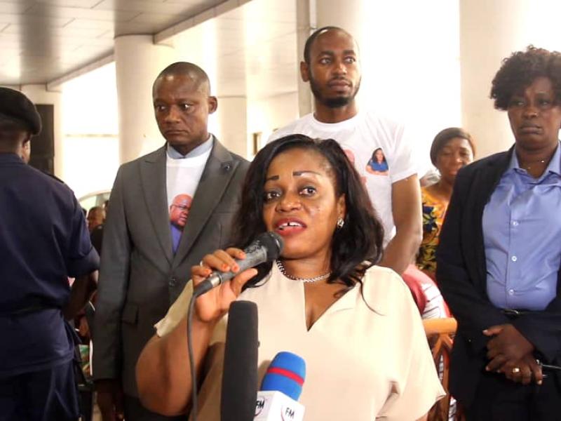 Me Irène Esambo Diata, ministre déléguée en charge des PVH-APV.
