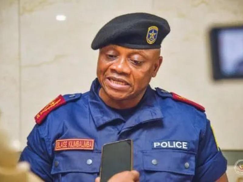 Le commissaire divisionnaire adjoint de la police nationale de la ville de Kinshasa Blaise Kilimbalimba