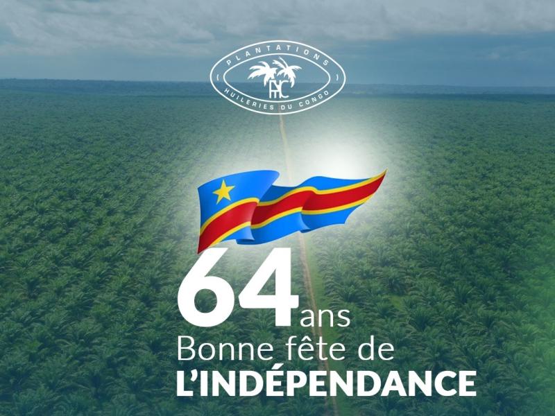 Affiche des PHC pour la célébration de l’indépendance de la RDC