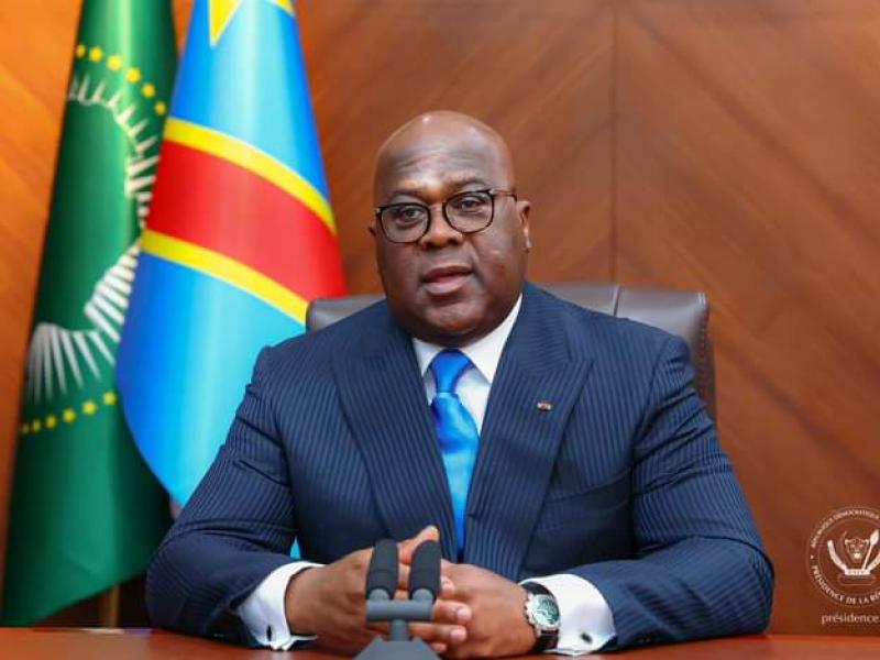 Le chef de l'État Félix Tshisekedi
