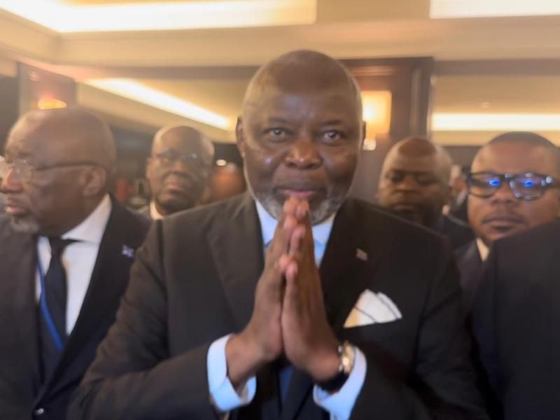 Le président de l’assemblée nationale de la Rdc, Vital Kamerhe en pleine interview à la presse couvrant le 49ème Assemblée parlementaire francophone.
