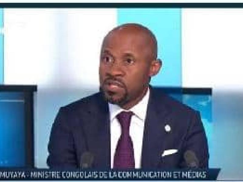 Le porte-parole du gouvernement congolais Patrick Muyaya