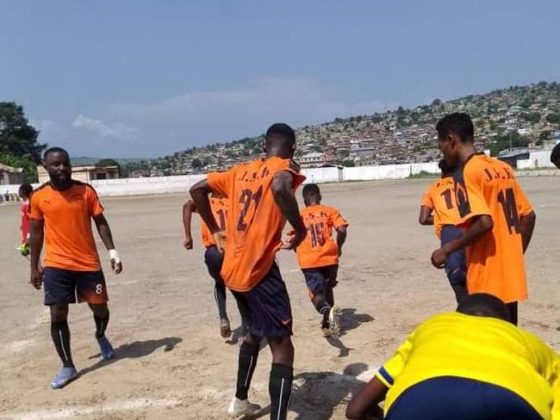 Les joueurs de la JSK Matadi en pleine préparation de la saison 2024-2025 au stade Damar de Matadi. [Photo d'illustration]