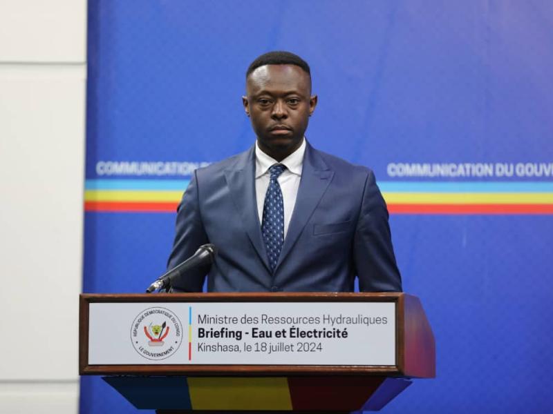 Teddy Lwamba Muba, ministre des Ressources Hydrauliques et électricité