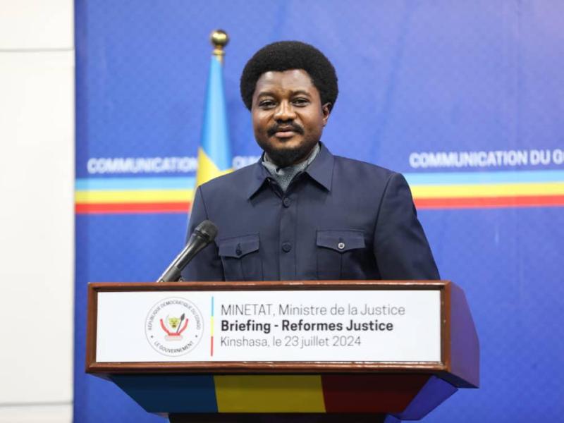 Le Ministre d'État, ministre de la justice Constant Mutamba