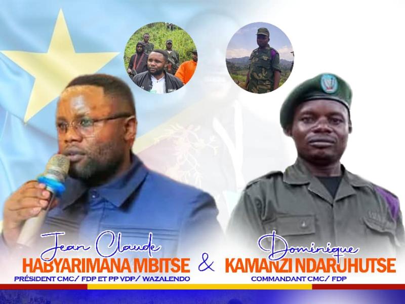 Un message de protestation contre les sanctions de l'UE infligés à deux éléments wazalendo, Jules Mulumba et Dominique Kamanzi