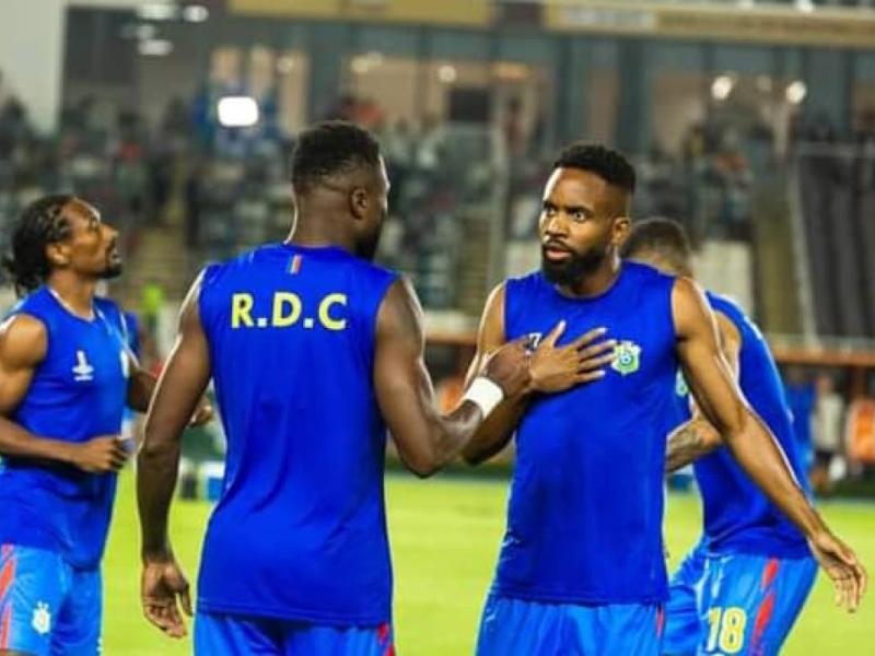 Chancel Mbemba et Cédric Bakambu lors d'une séance d'entraînement d'avant-match à la CAN. [Photo d'illustration].