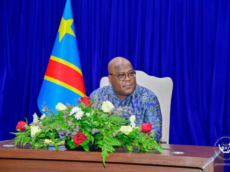 Le chef de l'État Félix-Antoine Tshisekedi Tshilombo
