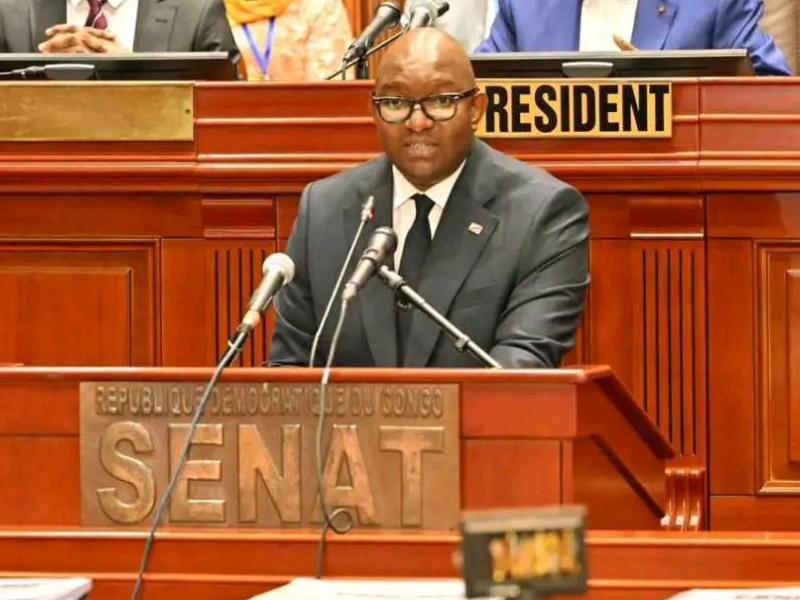 Le président du Sénat Jean-Michel Sama Lokonde.