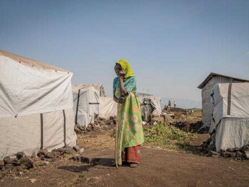 Un site de déplacés au tour de Goma [photo d'illustration