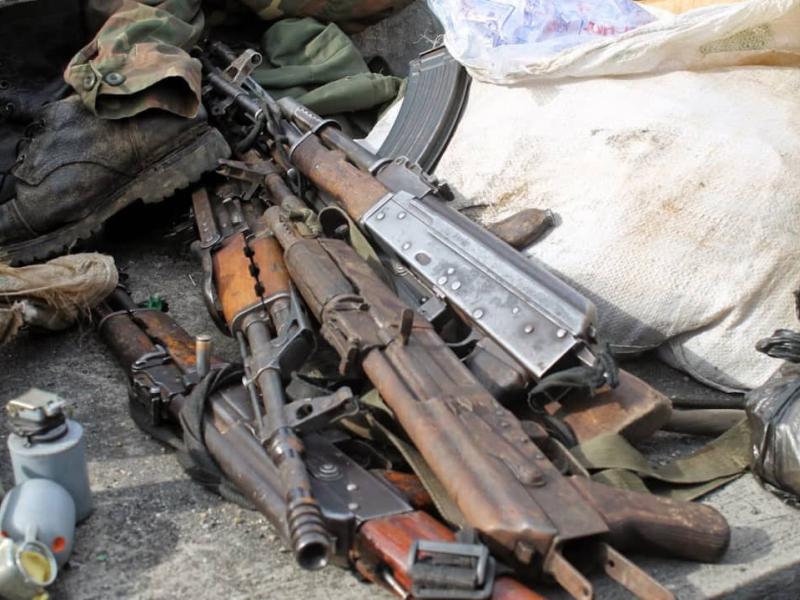 Armes et munitions récupérées lors de l'opération «Ville sans armes à Goma» [photo d'illustration]