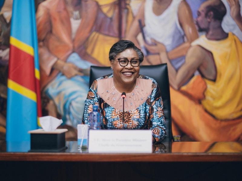 La Première ministre Judith Suminwa