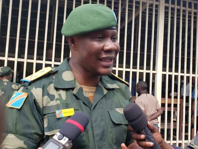 Le lieutenant - colonel Guillaume Ndjike, porte-parole des FARDC au Nord-Kivu