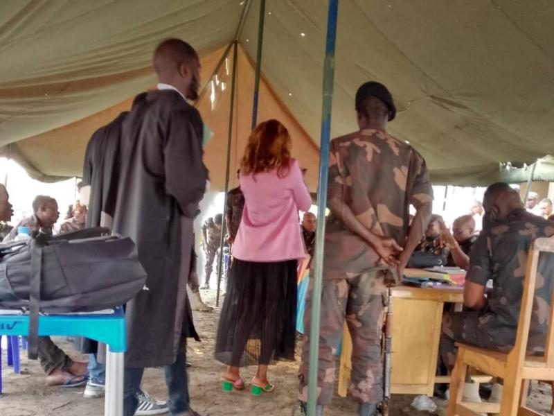 Audience foraine contre huit militaire FARDC accusés de l'extorsion, meurtres et dissipation des munitions de guerre dans le territoire de Nyiragongo