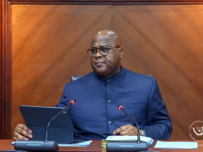 Le chef de l'État Félix Tshisekedi