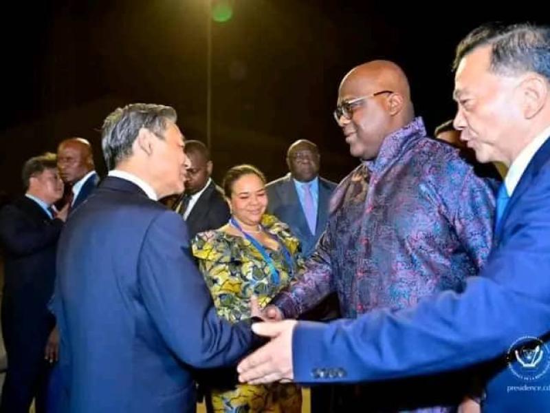 Arrivé à Beijing, en Chine, Félix Antoine Tshisekedi reçu par des officiels chinois