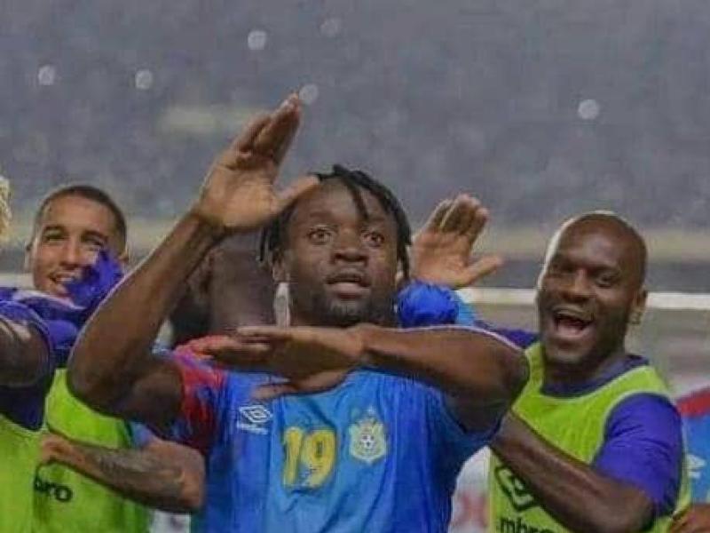 Fiston Mayele en pleine célébration sous les couleurs de la RDC. [Photo d'illustration]