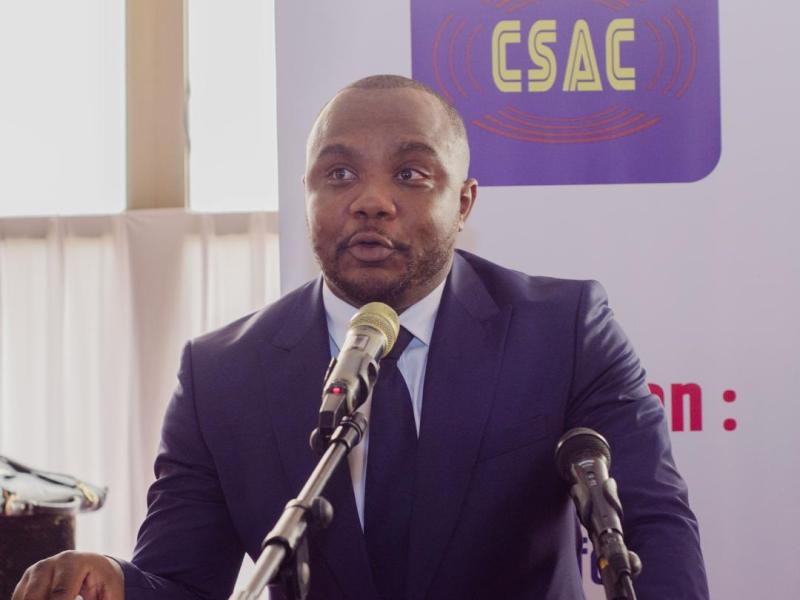 Le président du CSAC Christian BOSEMBE