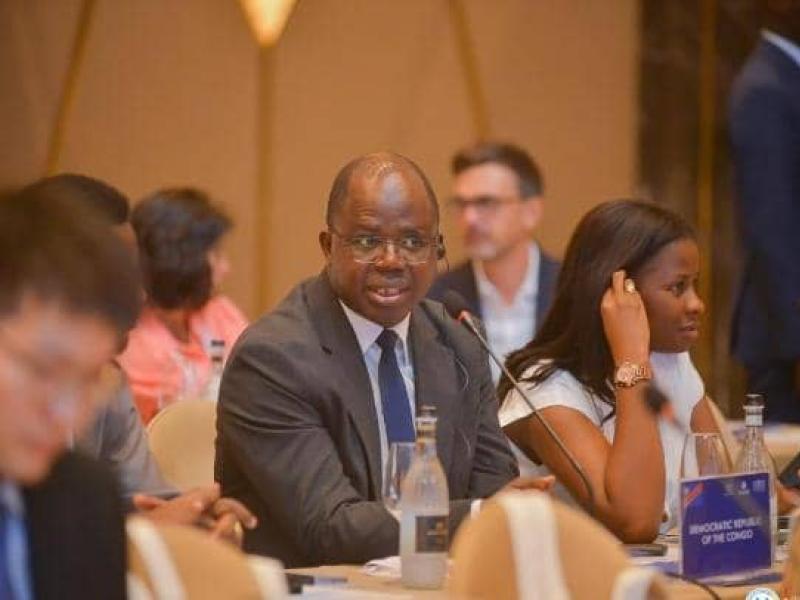 Premier vice-président de l'Assemblée nationale, Jean-Claude Tshilumbayi, à la 10ème Conférence mondiale des jeunes parlementaires.