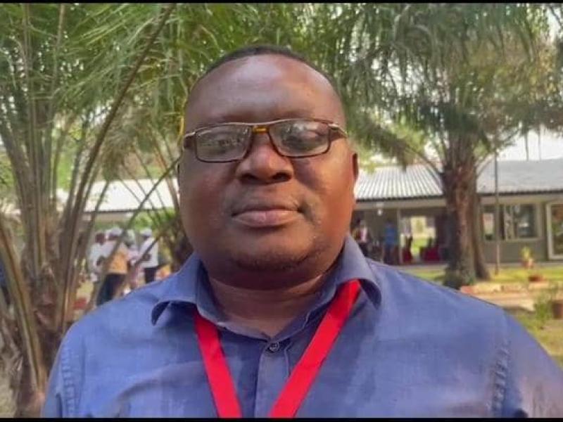 Freddy Noël Tshiyoyo, au Centre Nganda.