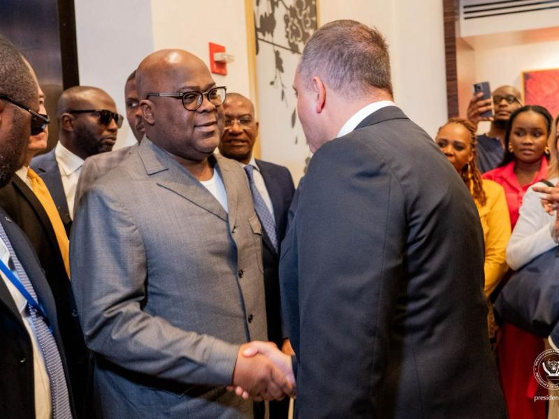 Arrivée du chef de l'État Félix Tshisekedi à New-York, aux USA, pour la 79ème session de l'Assemblée générale de chefs d'État et de gouvernement de l'ONU