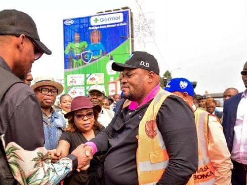 Le gouverneur Daniel Bumba lors d'une descente à Kinshasa-Limete. [Photo d'illustration]