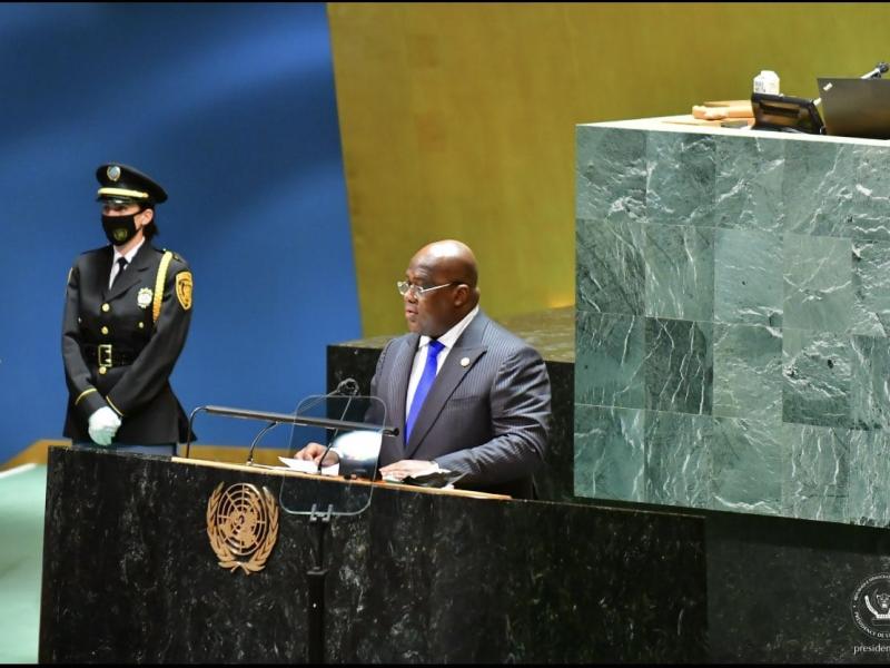 Le président Félix Tshisekedi lors de son allocution à la 79e session de l'Assemblée générale des Nations Unies à New York [photo d'illustration]